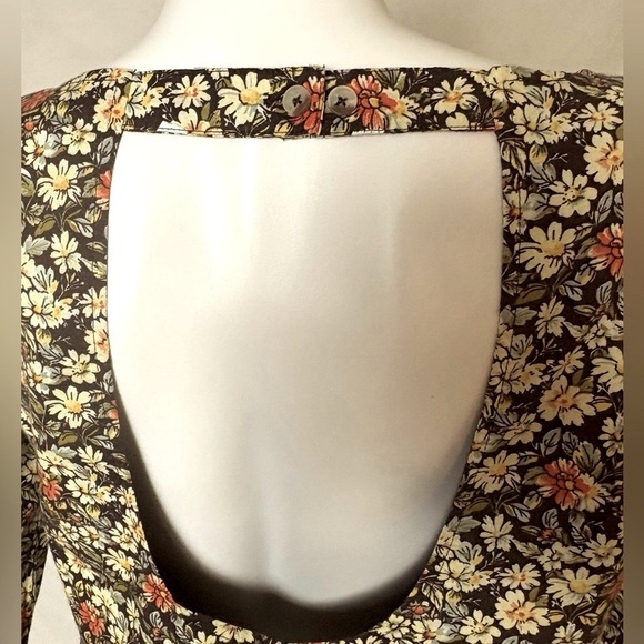 🍂Free People Floral Boho Mini Dress size Medium 🍂 - Picture 11 of 14
